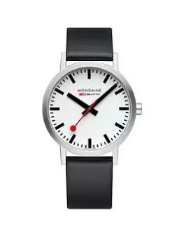 Image of Mondaine Classic 40 Mm Grape Leather Unisex Watch