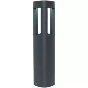 image of Outdoor Post Bollard Light Grey Triangle Modern Garden Driveway Path Lamp led