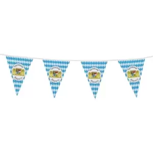 Image of Bayern Bavarian Oktoberfest Bunting Blue & White 10m