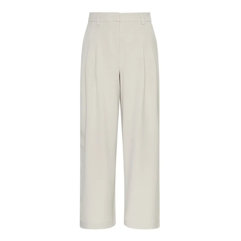 Image of moss copenhagen Womens Trousers Moss Copenhagen Henrika Beige Female S