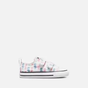 Converse Toddlers Chuck Taylor All Star Seahorse Trainers - White/Storm Pink/Light Dew - UK 7 Toddler