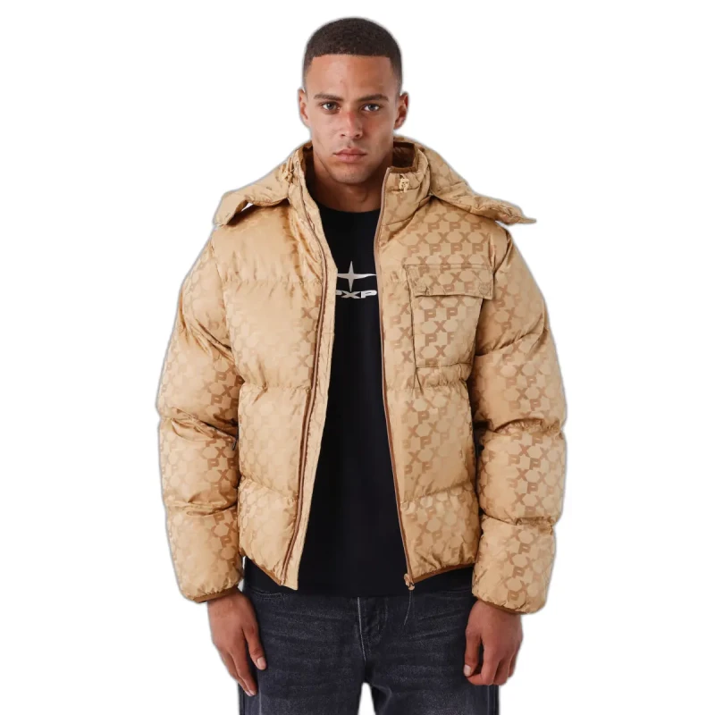 Image of Project X Paris Monogram padded jacket Project X Paris Beige Male S
