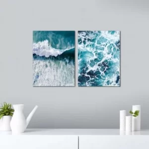 Image of 2P3040MDFCIZ-004 Multicolor Decorative MDF Painting (2 Pieces)