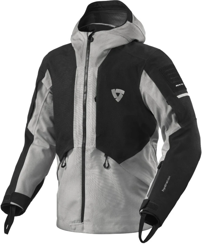 Image of Rev It Tectonic H2O Motorcycle Jacket S Black Light Grey
