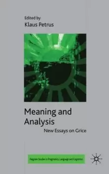 Image of Meaning and analysis by Klaus Petrus
