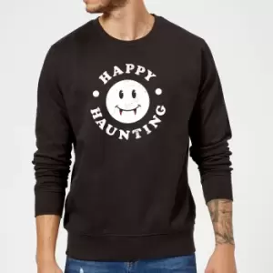 image of Happy Haunting Sweatshirt - Black - M - Black