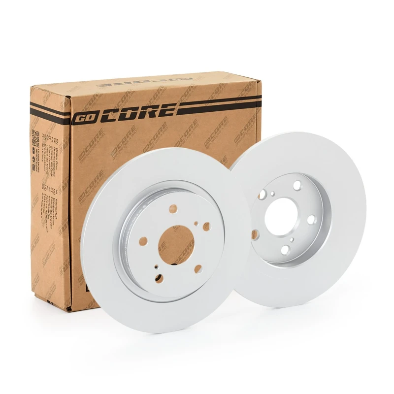 Image of goCORE GCH20602 Brake disc Rear Axle, Solid, Cast Iron, Coated, without bolts/screws Cast Iron Brake Disc (82)