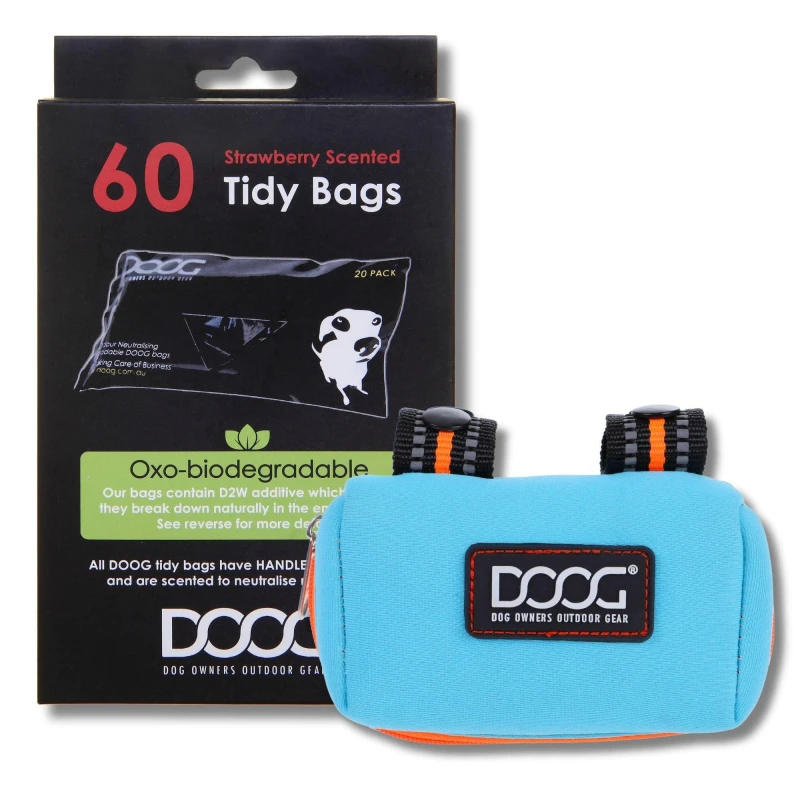 Image of DOOG Walkie Pouch And Poo Bag Set - Beethoven Black