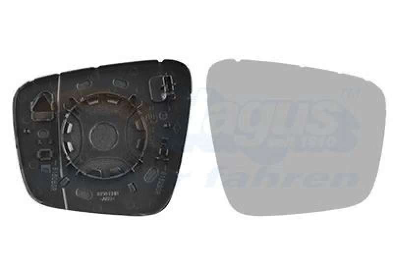 Image of VAN WEZEL Wing mirror glass VAN WEZEL 4415838
