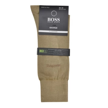 image of BOSS George Cotton Socks - Brown