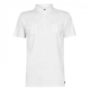 image of Firetrap Pocket Polo Mens - White