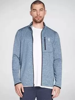 Image of Skechers Ultra Go Equalizer Jacket, Light Blue, Size 2XL, Men