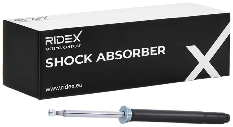 Image of RIDEX 854S1376 Shock absorber Front Axle, Gas Pressure, Suspension Strut, Top pin Shock Absorber (854)