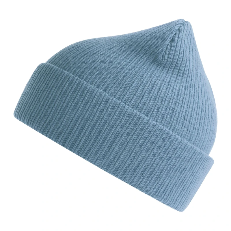 Image of Atlantis Atlantis Men Nelson Ribbed Cotton Beanie in Light Blue Light Blue One Size Male 5063300861134