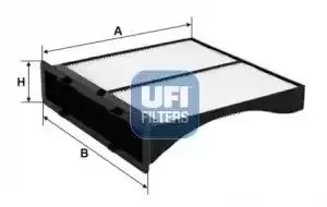 image of 53.329.00 UFI Interior Air Cabin/ Pollen Filter