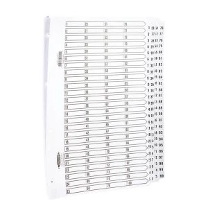Image of Concord CS57 A4 1-100 Mylar Index
