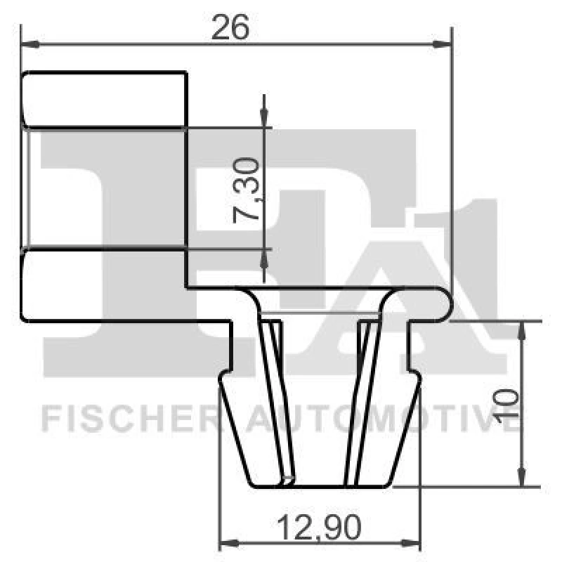 Image of FA1 Trim clip FA1 21-40071.5