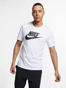 Image of Nike Futura T-Shirt - White/Black Size M Men