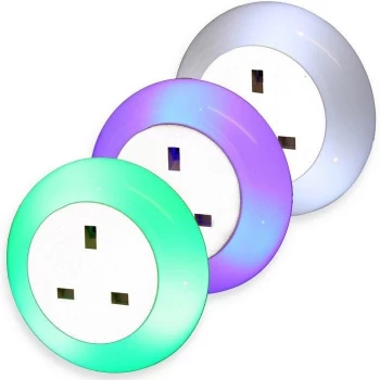 image of Lifemax Plug Through Night Light (3 Colour)