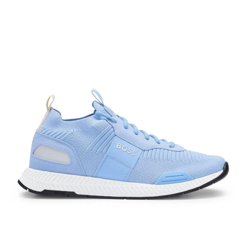 Image of Boss Titanium Running Trainers Light Blue male UK 5