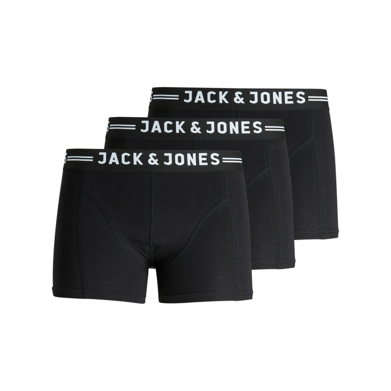 Image of Jack & Jones SENSE TRUNKS 3-PACK Boxers Black S Men