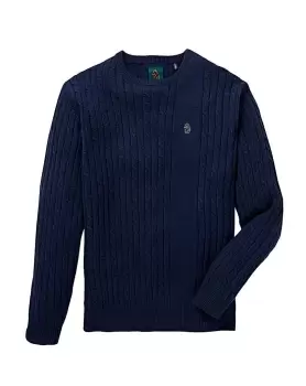 image of Luke Sport Spencer Cable Knit Jumper L