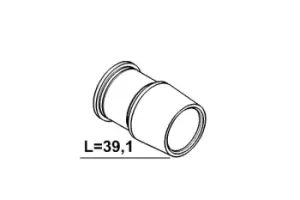 Image of ATE Guide Sleeve, brake caliper 11.8171-0073.2 VW,MERCEDES-BENZ,FORD,Transporter IV Bus (70B, 70C, 7DB, 7DK, 70J, 70K, 7DC, 7DJ)