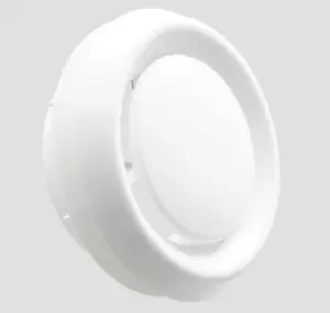 image of Manrose 120mm/5" Internal Round Circular Air Diffuser with Round Spigot and Adjustable Central Disc - 1251