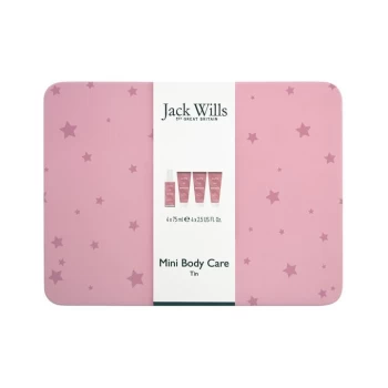 image of Jack Wills Mini Body Care Tin Set - Pink