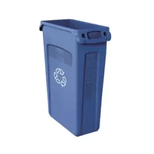 Image of Rubbermaid Slim Jim Vented Container 87L Blue FG354007Blue