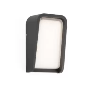 image of Mask Integrated LED Flush Wall Light Outdoor Wall Light Grey, 3000K, IP65