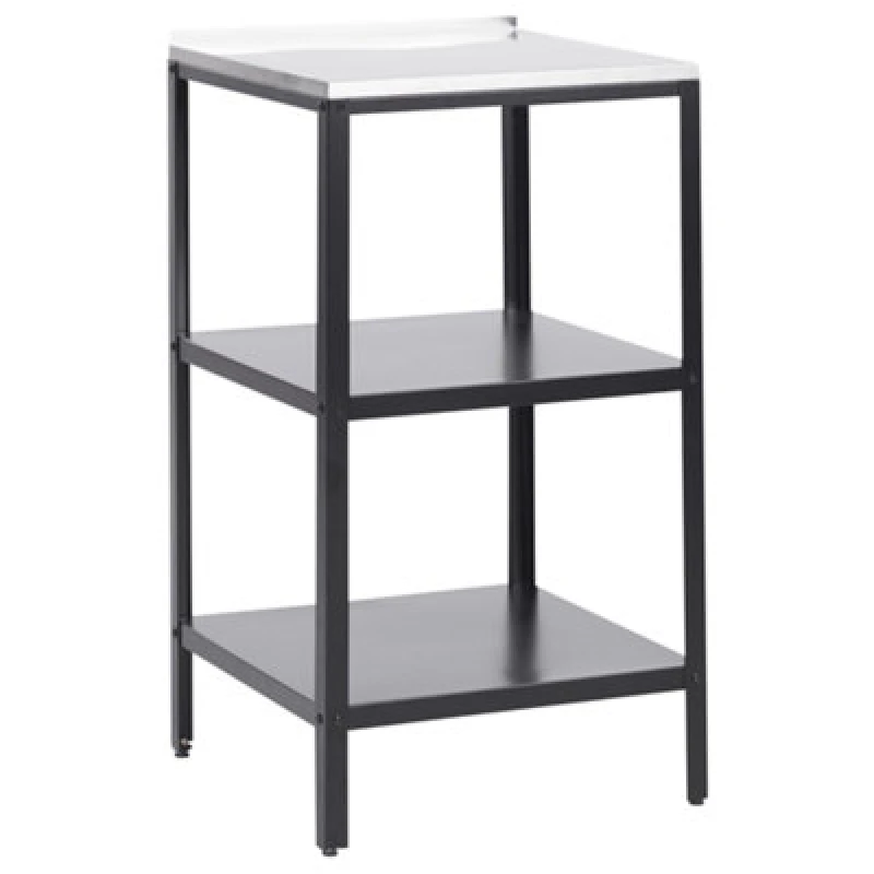 Image of Beliani Outdoor Kitchen Island Vilama Metal Black