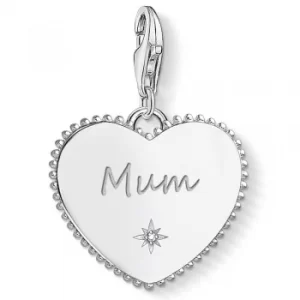 Image of THOMAS SABO Silver Mum Heart Charm 1686-051-21