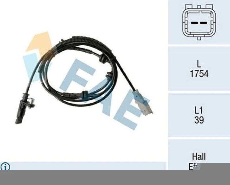 Image of FAE ABS sensor FAE 78517