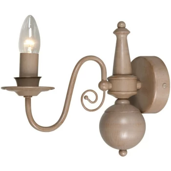 Linea Verdace Lighting - Linea Verdace Brugge Candle Wall Light Pale Taupe