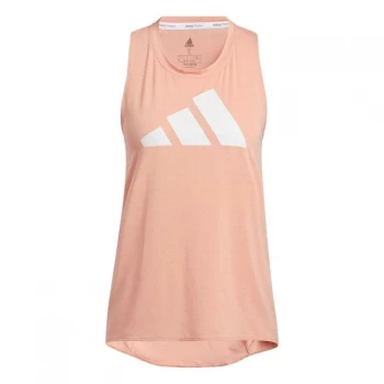 adidas 3-Stripes Logo Tank Top Womens - Ambient Blush / White