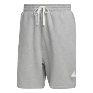 Image of adidas Fleece Shorts Mens - Grey