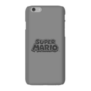 image of Nintendo Super Mario Distressed Logo Phone Case - iPhone 6 - Snap Case - Gloss