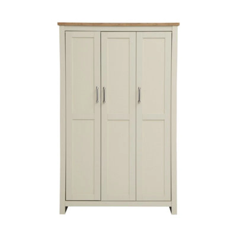 Image of Timber Art Design The Lisbon Cream 3 Door Wardrobe