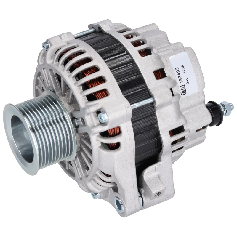 Image of FEBI BILSTEIN 183499 Generator Alternator Charging Current: 120A, Voltage: 24V Alternator (4)