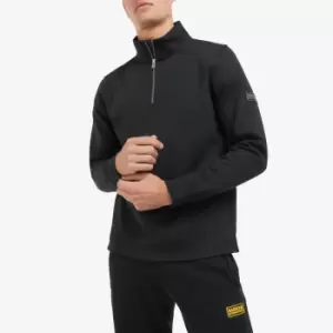 Image of Barbour International Sprint Cotton-Blend Half Zip Sweatshirt - L