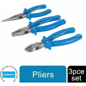Image of Silverline Pliers Set 3pce Tools Set 160mm 427610