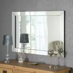 Image of Yearn Mirrors Yearn Angled Edge Contemporary Wall Mirror 61 x 91.4Cms
