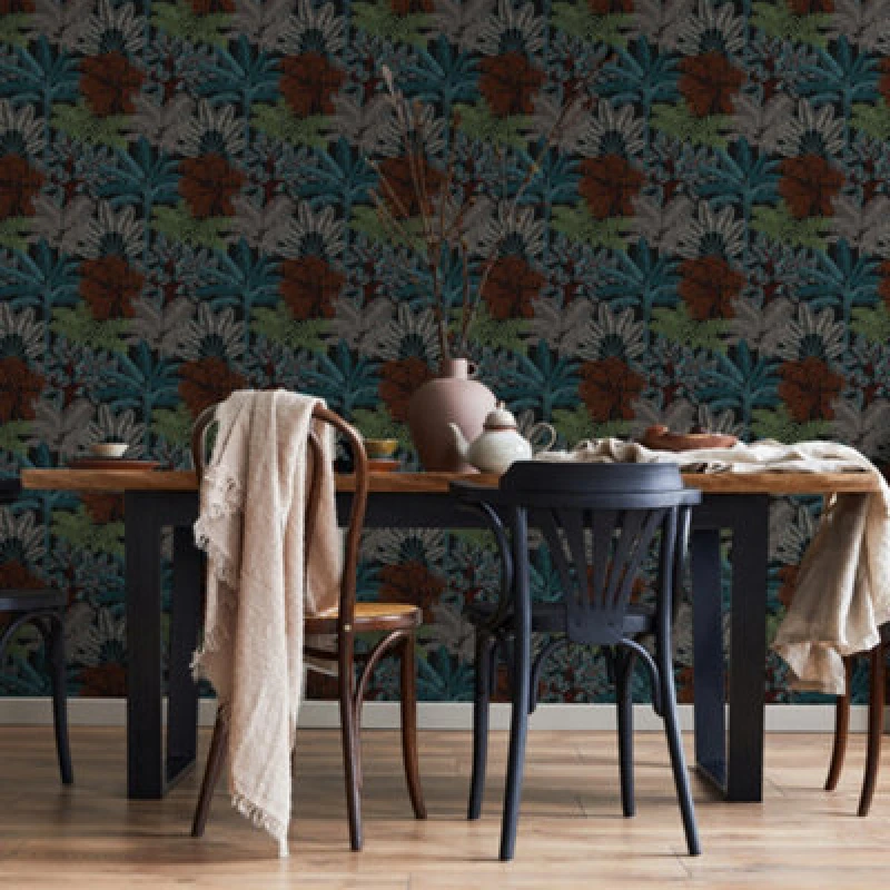 Image of Superfresco Easy Superfresco Easy Intrigue Trees Wallpaper in Black Size: 10000mm_x_520mm Black 10000mm_x_520mm Unisex 5011583652420