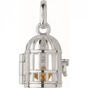 Image of Ladies Links Of London Sterling Silver Keepsakes Birdcage Ss&Gp Chm Charm