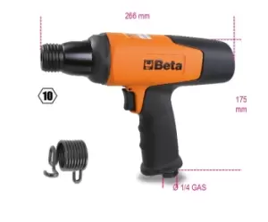 image of Beta Tools 1940E10 Air Hammer 2900 Stroke p/m Chisel Inlet 10mm Hex 019400010