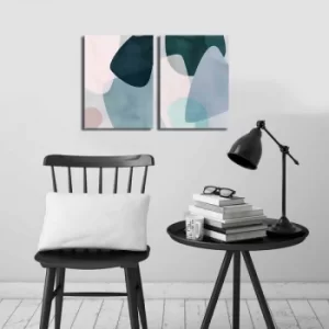 Image of 2P3040CIZC-02 Multicolor Decorative Canvas Painting (2 Pieces)