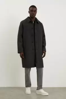 Image of Mens Wool Textured Car Coat