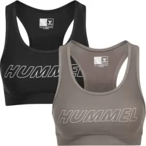 image of Hummel 2 Pack Sports Bras Womens - Multi