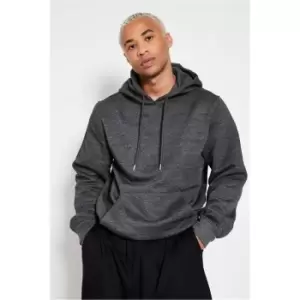 image of I Saw It First Charcoal Drawstring Hoodie - Grey